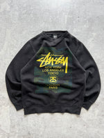 00's Stussy world tour crewneck sweatshirt (S)