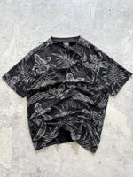 00's Stussy Hawaiian jungle print t shirt (M)