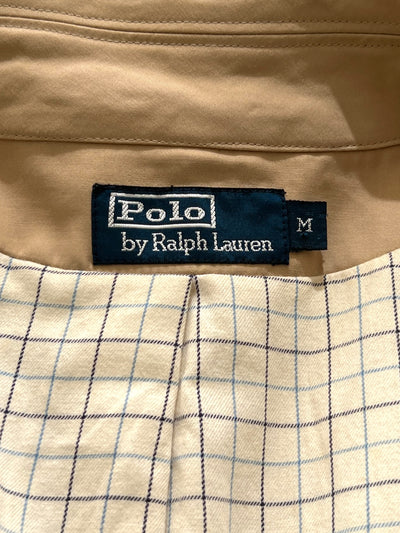 90's Ralph Lauren suede collar zip up jacket (L)
