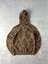 00's Stussy tribal mask heavyweight zip up hoodie (S)