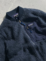 Patagonia deep pile zip up fleece (M)