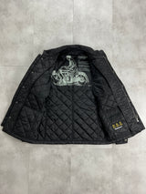 Barbour international quilted zip up jacket (M)