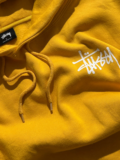 Stussy script heayweight pullover hoodie (M)