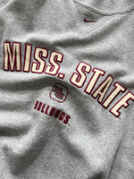 90's Nike centre swoosh Miss State Bulldogs heavyweight sweatshirt (XXL)