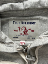 True Religion spell out zip up hoodie (XXL)