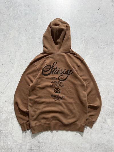 Stussy world tour pullover hoodie (M)