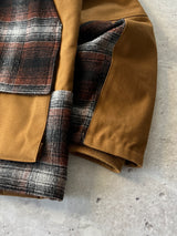 Brand new Carhartt WIP insulated heavy canvas /fleece plaid Michigan jacket (M)