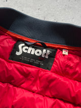Schott zip up down fill puffer jacket (L)